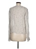 Bella Dahl 100% Rayon Silver Long Sleeve Blouse Size M - photo 2