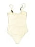 Unbranded Solid Ivory One Piece Swimsuit Size S - photo 2