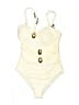 Unbranded Solid Ivory One Piece Swimsuit Size S - photo 1
