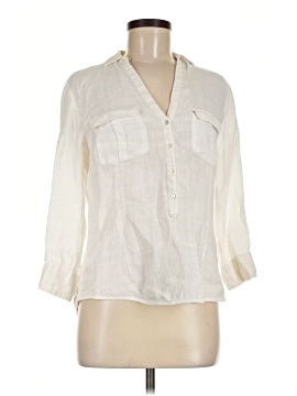 Zara 3/4 Sleeve Button-Down Shirt (view 1)