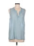 L'Agence 100% Silk Blue Blouse Size 6 - photo 1