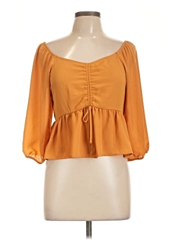 Pink Rose 3/4 Sleeve Blouse (view 1)
