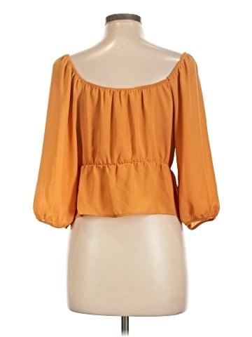 Pink Rose 3/4 Sleeve Blouse (view 2)