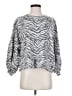 Rebecca Minkoff Animal Print Silver Pullover Sweater Size XS - photo 1