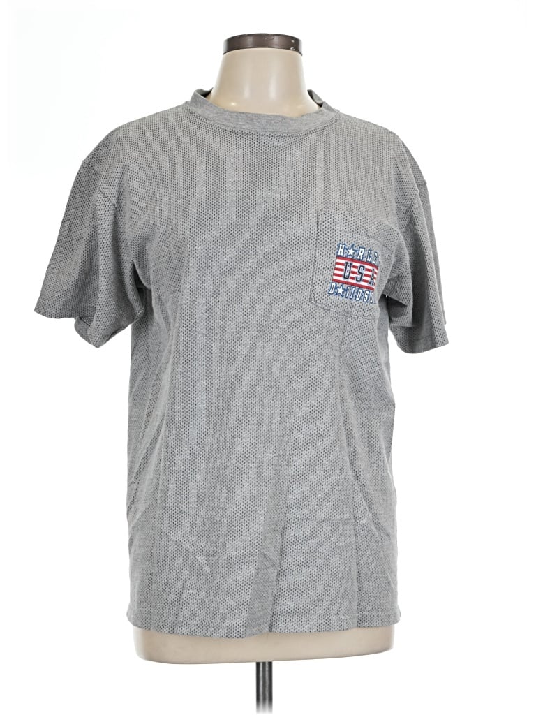 Pre-owned Harley Davidson Short Sleeve T-shirt In Gray
