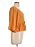 Pink Rose 100% Polyester Orange 3/4 Sleeve Blouse Size L - photo 4