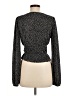 Zara Polka Dots Black Long Sleeve Blouse Size M - photo 2