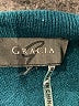 Gracia 100% Acrylic Teal Blue Cardigan Size M (estimated) - photo 7