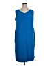 Jones Studio Blue Casual Dress Size 14 - photo 1