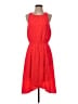 Athleta 100% Polyester Solid Red Casual Dress Size S - photo 1