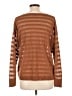 Lafayette 148 New York Stripes Brown Pullover Sweater Size L - photo 2