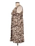Chico's Paisley Brown Casual Dress Size Lg (2) - photo 5