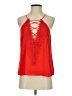 WAYF 100% Polyester Red Sleeveless Blouse Size S - photo 1