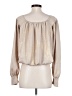 Current Air 100% Polyester Tan Long Sleeve Blouse Size S - photo 2