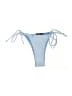 Boohoo 100% Polyester Polka Dots Blue Swimsuit Bottoms Size 4 - photo 1