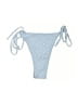 Boohoo 100% Polyester Polka Dots Blue Swimsuit Bottoms Size 4 - photo 2