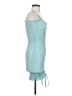 Assorted Brands 100% Polyester Teal Cocktail Dress Size 00 (estimated) - photo 4