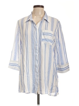 Soft Surroundings 3/4 Sleeve Button Down Shirt