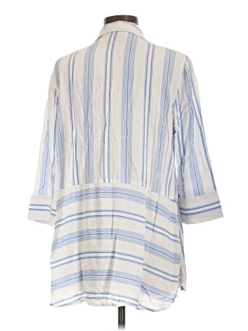 Soft Surroundings 3/4 Sleeve Button-Down Shirt (view 2)