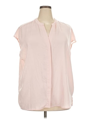 ELOQUII Elements Short Sleeve Blouse (view 1)