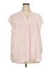 ELOQUII Elements Pink Short Sleeve Blouse Size 20 - photo 1