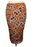 Unbranded 100% Polyester Print Orange Casual Skirt Size 1X (estimated) - photo 2