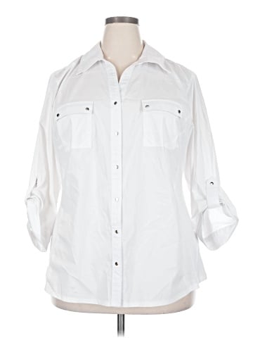 Zac & Rachel 3/4 Sleeve Button-Down Shirt (view 1)