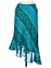 Worthington 100% Polyester Paisley Teal Casual Skirt Size 10 (petite) - photo 1