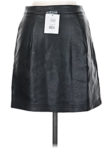 Topshop Faux Leather Skirt (view 2)