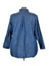Talbots 100% Cotton Blue 3/4 Sleeve Button-Down Shirt Size 3X - photo 2