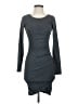 Leith Solid Gray Casual Dress Size XS - photo 1