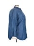 Talbots 100% Cotton Blue 3/4 Sleeve Button-Down Shirt Size 3X - photo 4