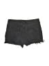 Universal Thread Solid Black Denim Shorts Size 16 - photo 2