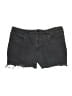 Universal Thread Solid Black Denim Shorts Size 16 - photo 1