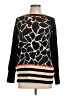 Laurel Animal Print Black Wool Pullover Sweater Size 10 - photo 1