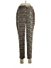 Topshop 100% Polyester Animal Print Gold Casual Pants Size 6 - photo 1