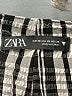 Zara Checkered-gingham Silver Casual Skirt Size XS - photo 4
