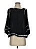 Cato 100% Rayon Black 3/4 Sleeve Blouse Size S - photo 1
