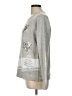 Karen Scott 100% Acrylic Stars Silver Pullover Sweater Size L - photo 6