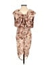 Misha 100% Polyester Paisley Brown Cocktail Dress Size 2 - photo 2