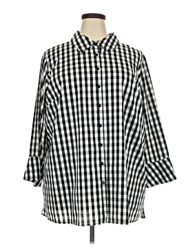 Joan Rivers 3/4 Sleeve Button Down Shirt
