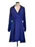 Assorted Brands Solid Blue Casual Dress Size L - photo 1