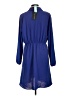 Assorted Brands Solid Blue Casual Dress Size L - photo 2