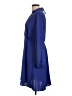 Assorted Brands Solid Blue Casual Dress Size L - photo 5