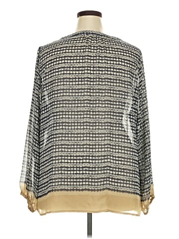 Rose + Olive Long Sleeve Blouse (view 2)