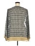 Rose + Olive 100% Polyester Tweed Ivory Long Sleeve Blouse Size 3X - photo 2