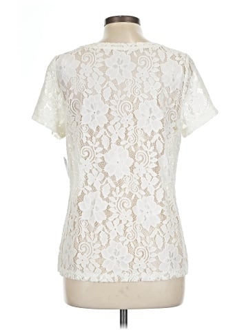 White House Black Market Short Sleeve Blouse (view 2)