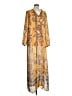 Etcetera Paisley Yellow Casual Dress Size 12 - photo 1