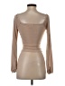 Almost Famous Tan Long Sleeve Blouse Size S - photo 2
