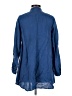 Eileen Fisher 100% Linen Blue Long Sleeve Blouse Size XS - photo 2